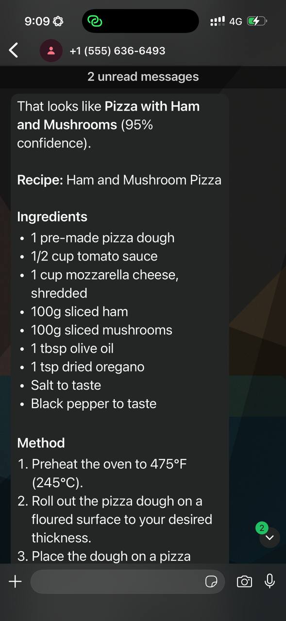 Help menu with close-up retry guidance when confidence is low